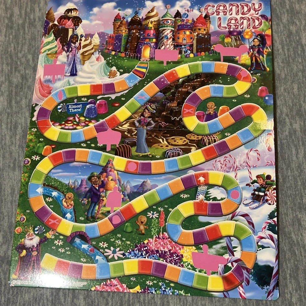 Colorforms 2 in 1 Candy Land Chutes and Ladders Game Toy Ages 3+ Travel Gift New